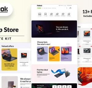 Zipnook - Woocommerce Laptop Store Elementor Pro Template Kit