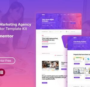 Digibuz - Digital Marketing Agency Elementor Template Kit Website