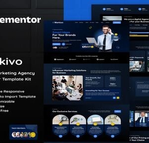 Markivo - Digital Marketing Agency Elementor Template Kit