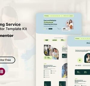 Cleansy – Cleaning Service Elementor Template Kit Website