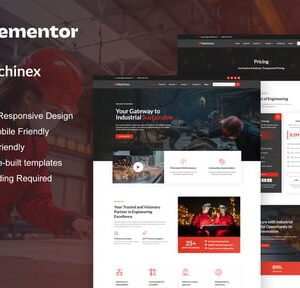 Machinex - Engineering & Industrial Service Elementor Template Kit