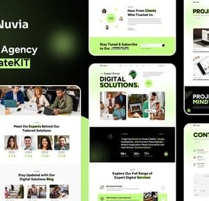 Nuvia - Digital Agency Elementor Template Kit Website