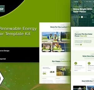 Suncor - Solar & Renewable Energy Elementor Template Kit