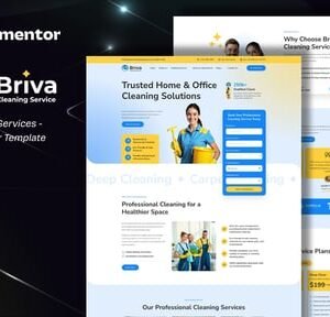 Briva - Cleaning Services Elementor Template Kit