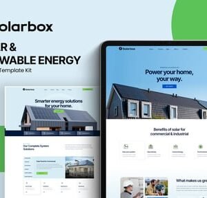Solarbox - Solar & Renewable Energy Elementor Template Kit