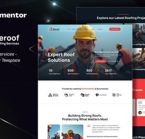 Beroof - Roofing Services Elementor Template Kit