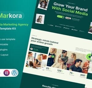 Markora - Social Media Marketing Agency Elementor Template Kit