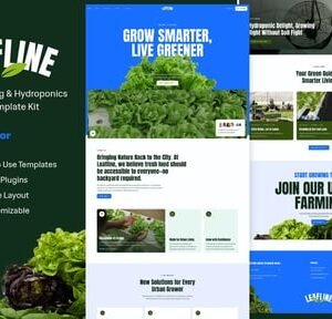 Leafline - Urban Farming & Hydroponics Elementor Template Kit (Copy)