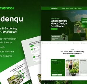 Gardenqu - Landscape & Gardening Elementor Template Kit