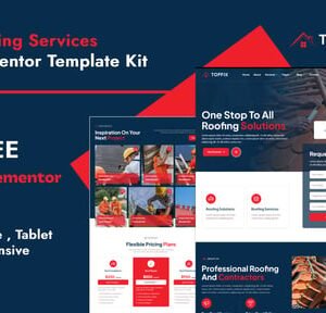 Topfix - Roofing Services Elementor Template Kit