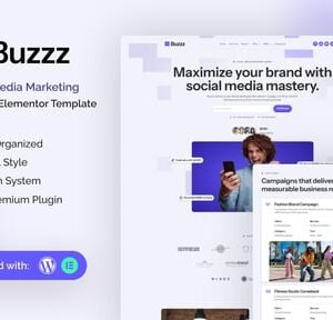 Buzzz - Social Media Marketing Agency Elementor Template Kit