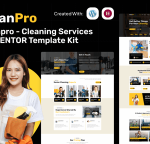 Cleanpro - Cleaning Services Elementor Template Kit