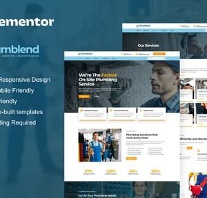 Plumbend - Plumbing Service Elementor Template Kit