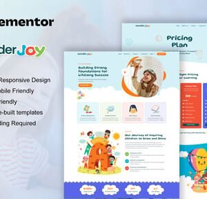 WonderJoy - Kindergarten & Child Care Elementor Pro Template Kit