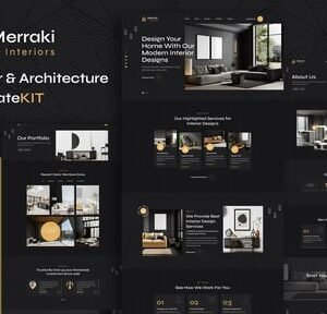 Merraki - Interiors & Architecture Elementor Template Kit